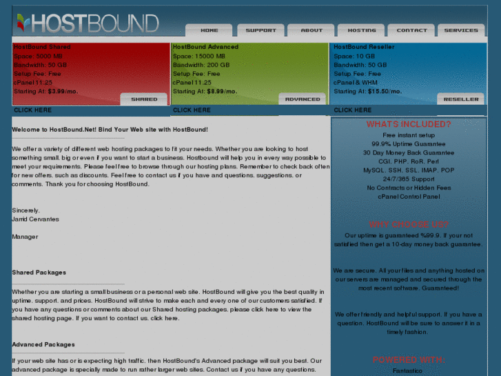 www.hostbound.net