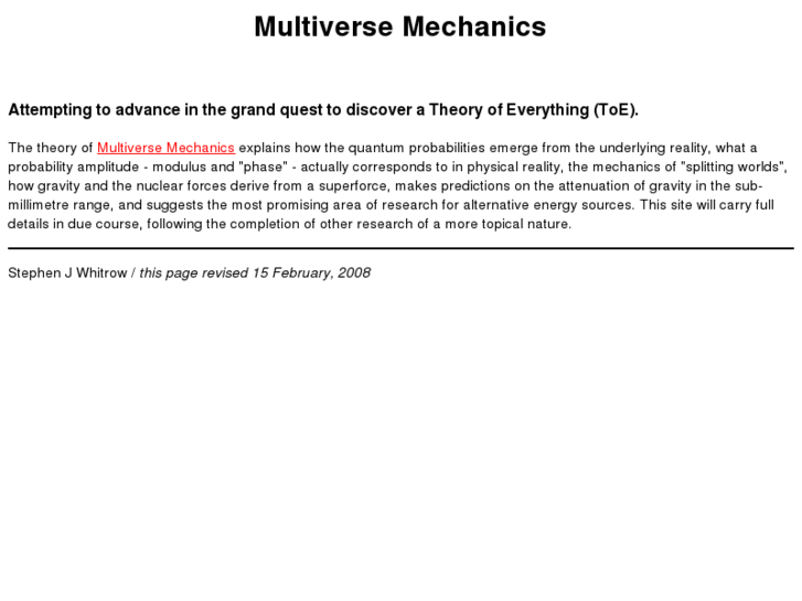 www.multiversemechanics.info