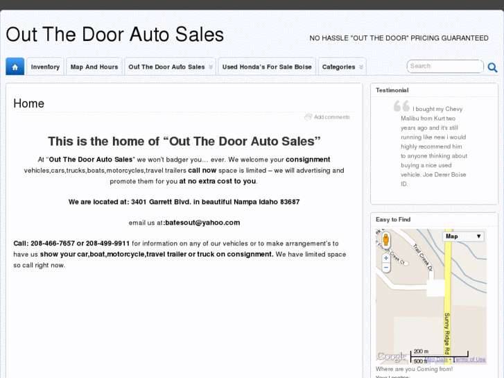 www.outthedoorautosales.com