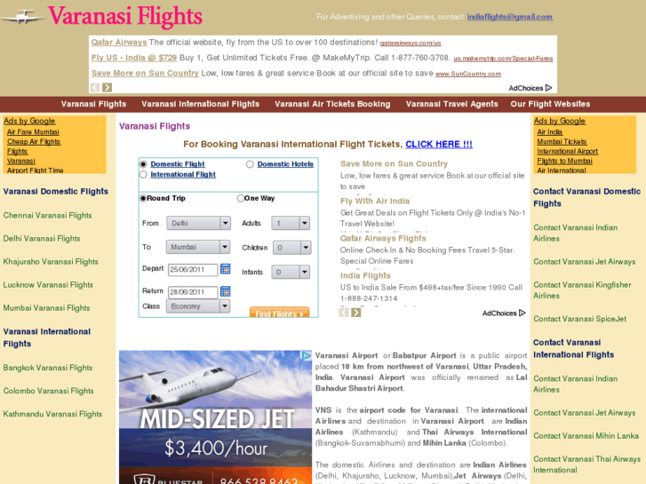 www.varanasiflights.com