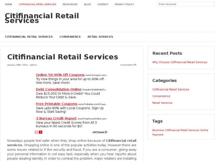 www.citifinancialretailservices.net