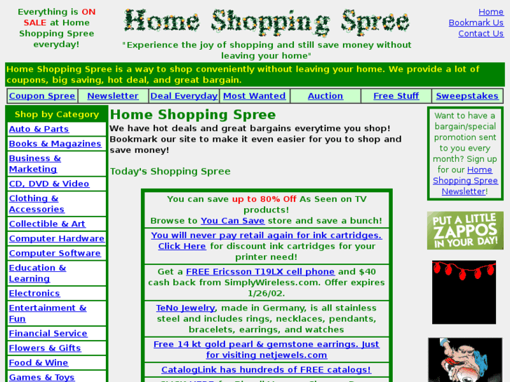 www.homeshoppingspree.com