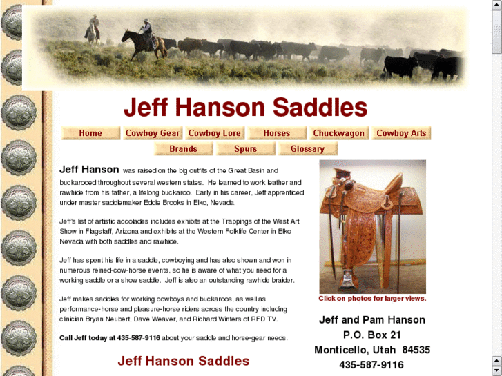 www.jeffhansonsaddles.com