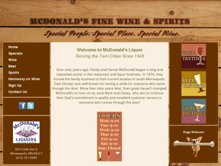 www.mcdonaldsliquorandwine.com