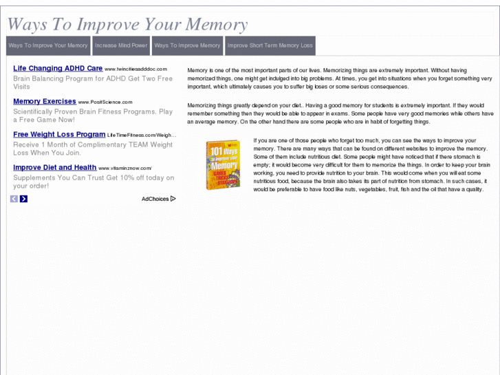 www.waystoimproveyourmemory.com