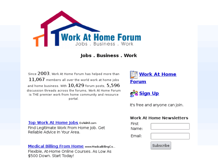 www.workathomeforum.com