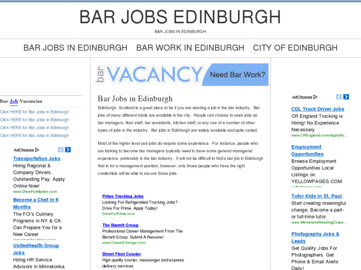 www.barjobsedinburgh.com