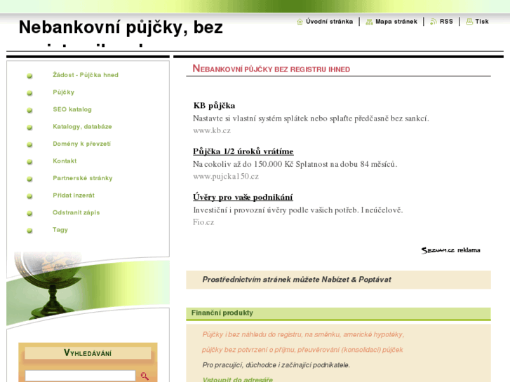 www.nebankovnipujcka.info