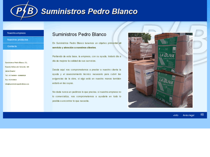 www.suministrospedroblanco.es