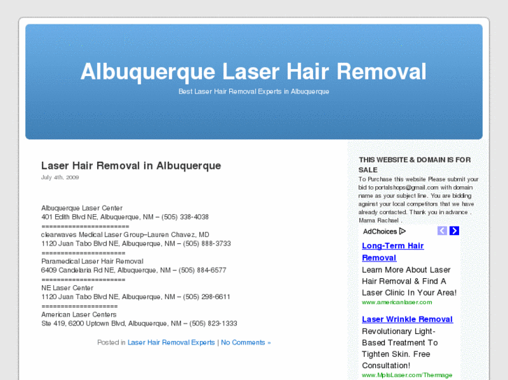 www.albuquerquelaserhairremoval.com