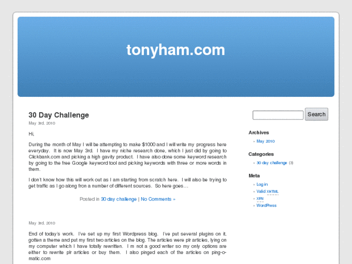www.tonyham.com