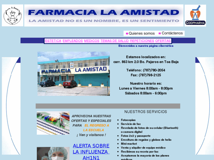 www.farmacialaamistad.com