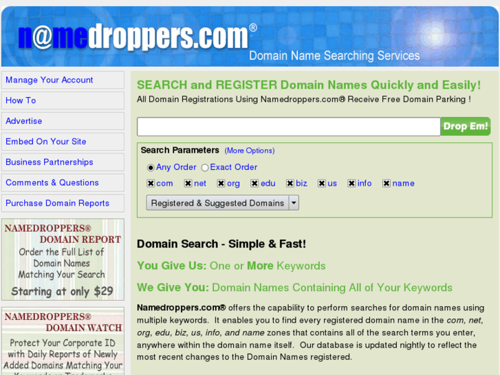 www.namedroppers.com