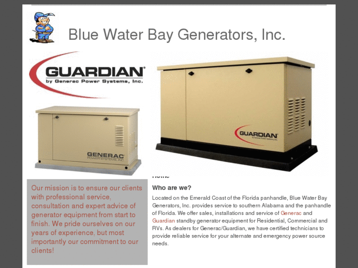 www.bluewaterbaygenerators.com