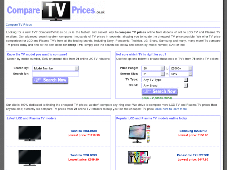 www.comparetvprices.co.uk