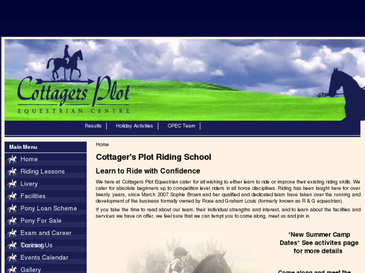 www.cottagersplotridingschool.co.uk