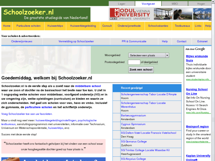 www.schoolzoeker.nl