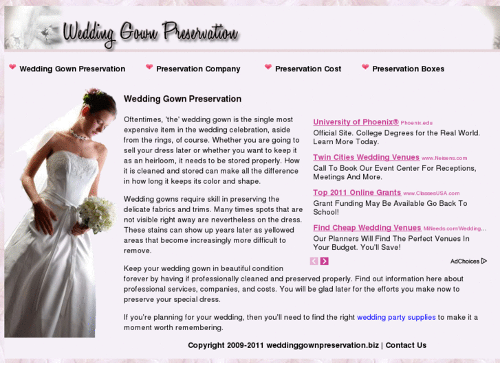 www.weddinggownpreservation.biz