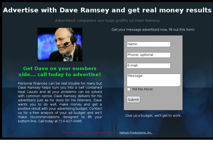 www.advertiseondaveramsey.com