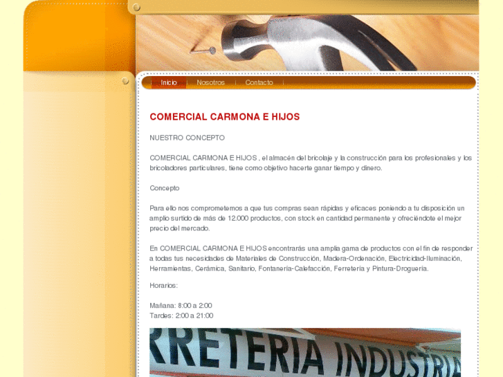 www.comercialcarmonaehijos.es