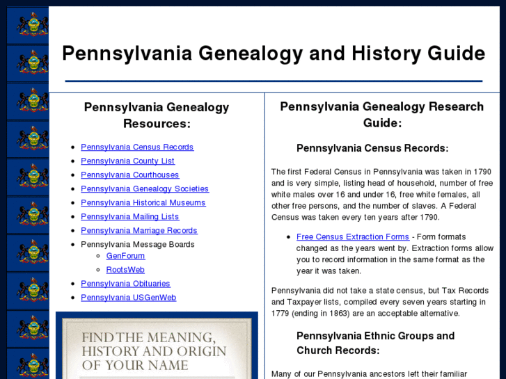 www.pennsylvaniagenealogysearch.com