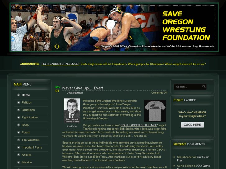 www.saveoregonwrestling.com