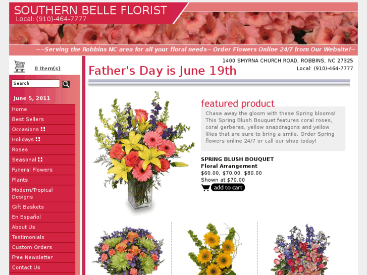 www.southernbelleflorist.com