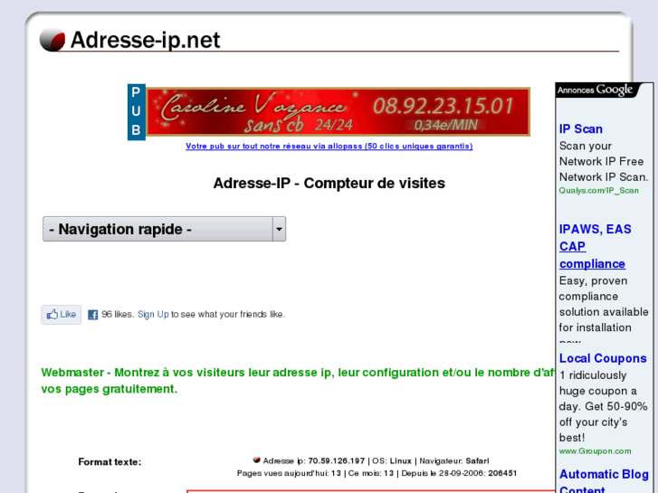 www.adresse-ip.net