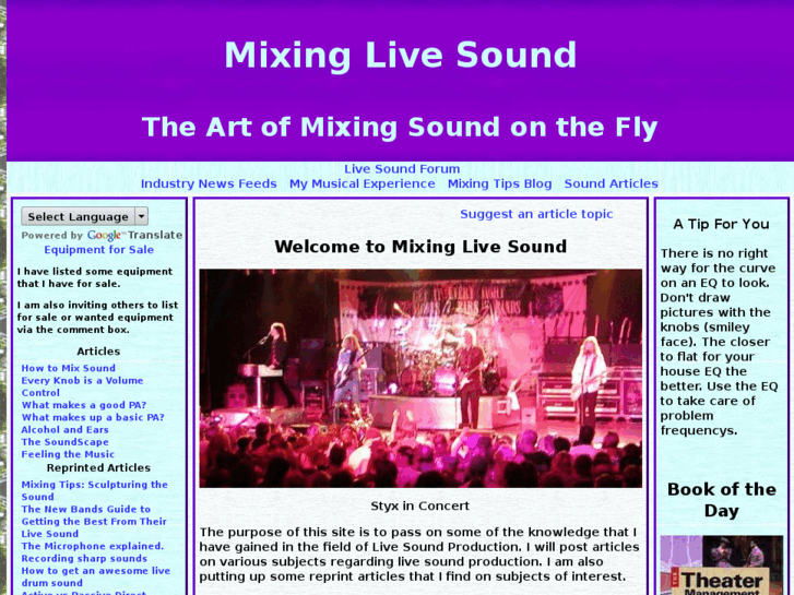 www.mixinglivesound.com