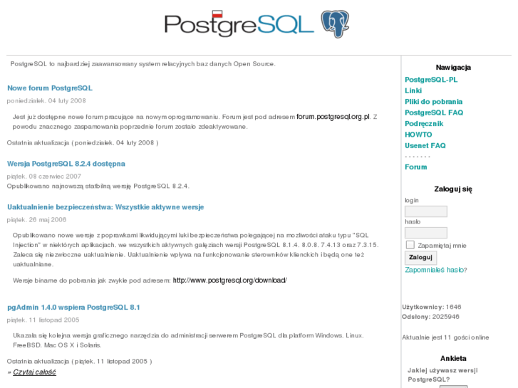 www.postgresql.org.pl