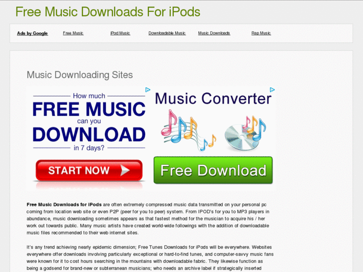 www.freemusicdownloadsforipods.com