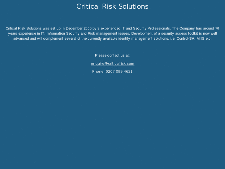 www.criticalrisk.com