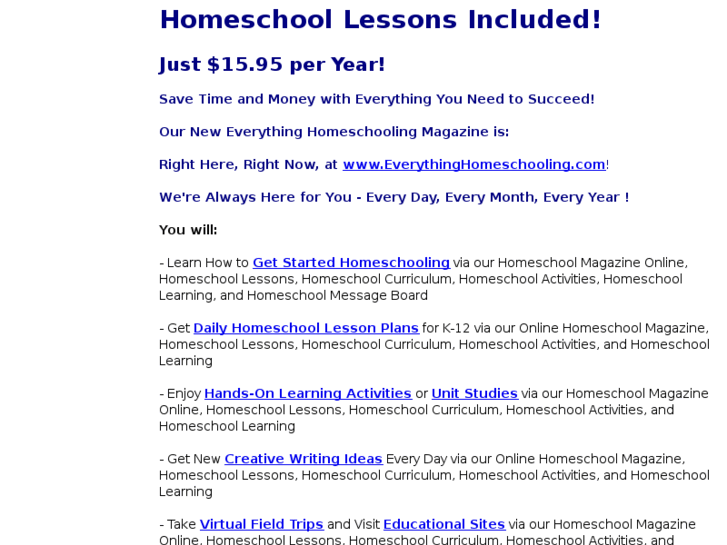 www.homeschoolactivities.com
