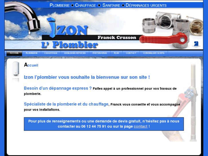 www.izon-l-plombier.com