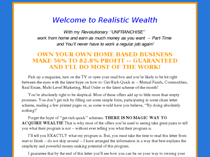 www.realisticwealthbusiness.com