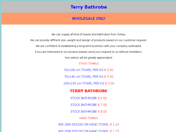 www.terrybathrobe.net