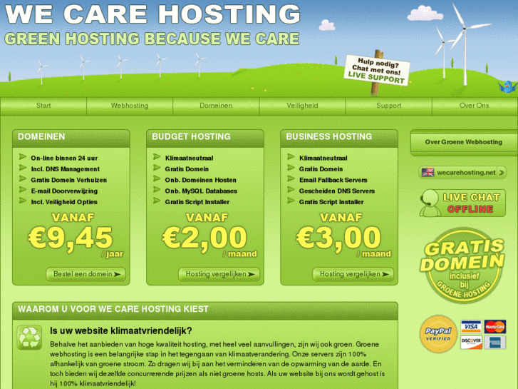 www.wecarehosting.nl