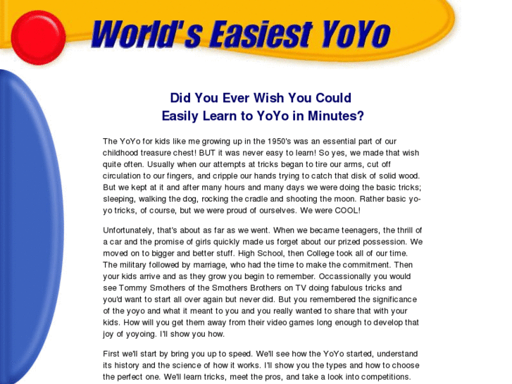 www.worlds-easiest-yoyo.com