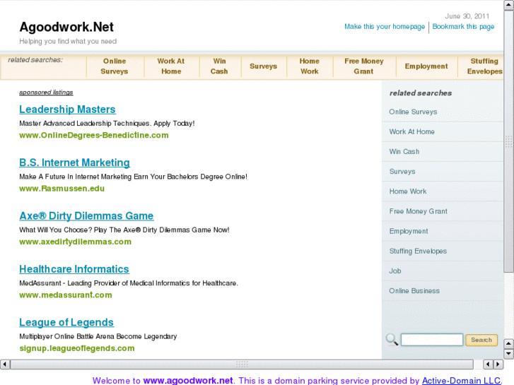www.agoodwork.net