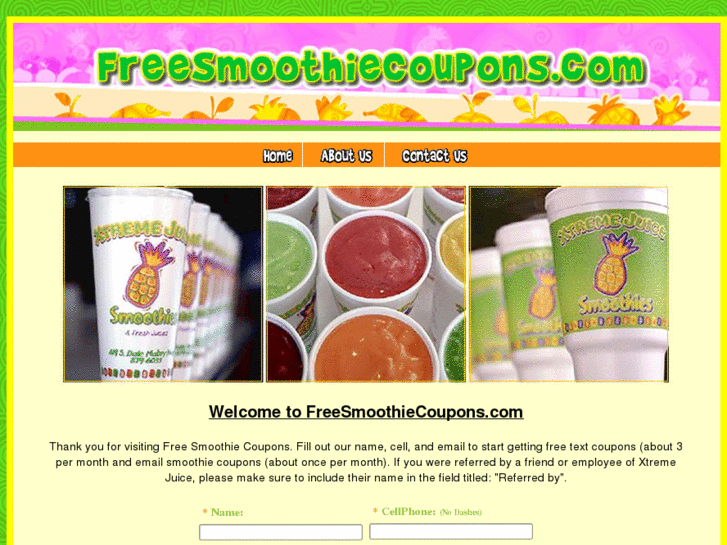 www.freesmoothiecoupons.com