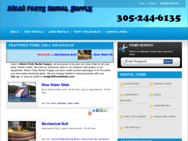 www.miamipartyrentalsupply.com