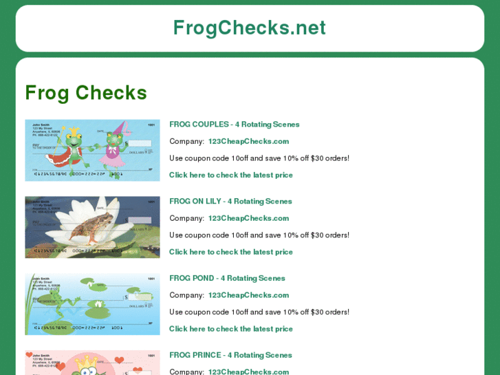 www.frogchecks.net