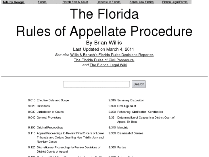 www.floridarulesofappellateprocedure.com