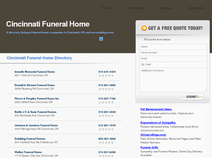 www.funeralhomecincinnati.com