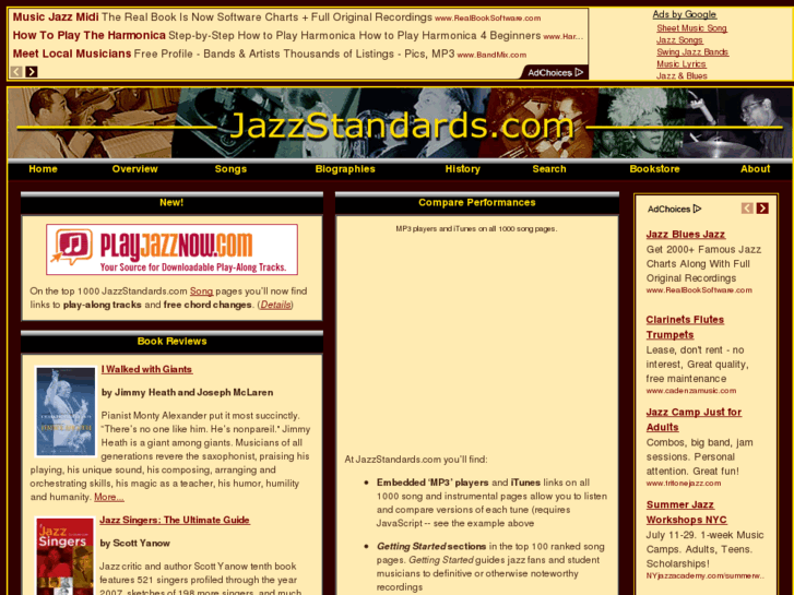 www.jazzstandards.biz