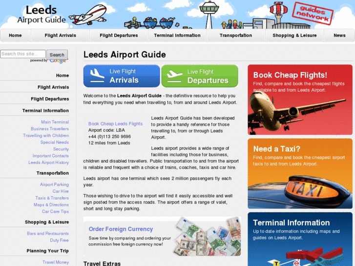 www.leeds-airport-guide.co.uk