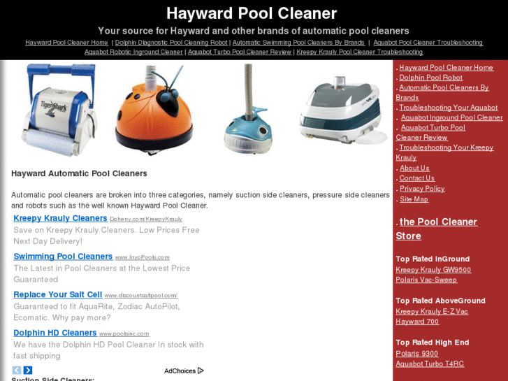 www.haywardpoolcleaner.info