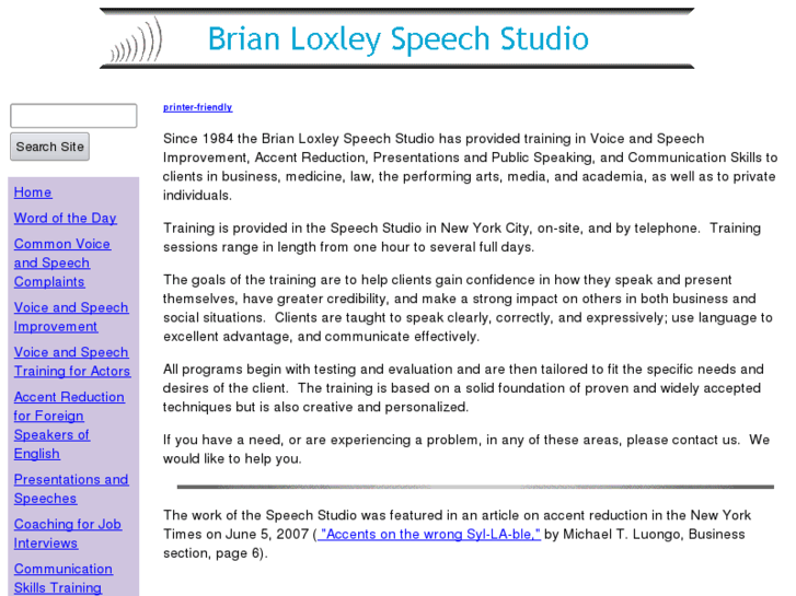 www.loxleyspeechstudio.com