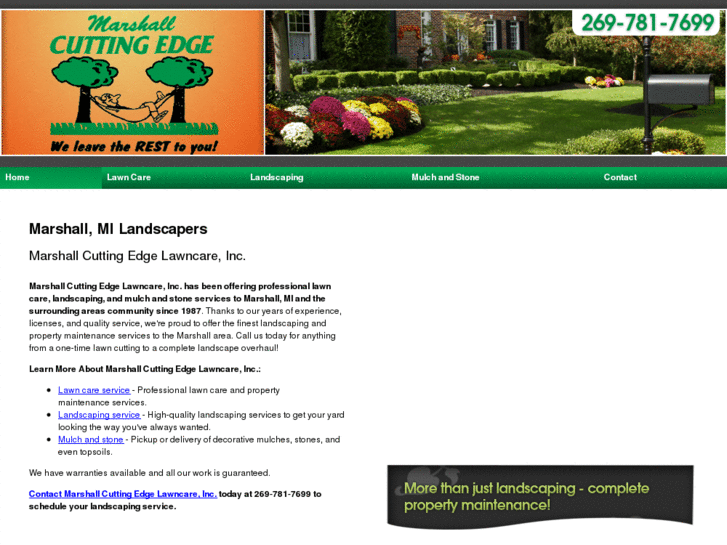 www.marshallcuttingedgelawnandlandscape.com