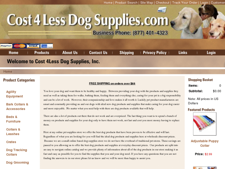 www.cost4lessdogsupplies.com